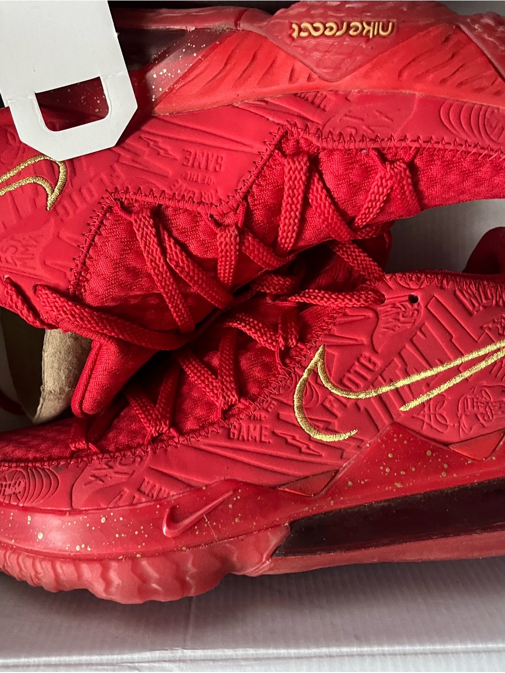 Nike LeBron 17 XVII Low PH US Red Gold Titan Agimat